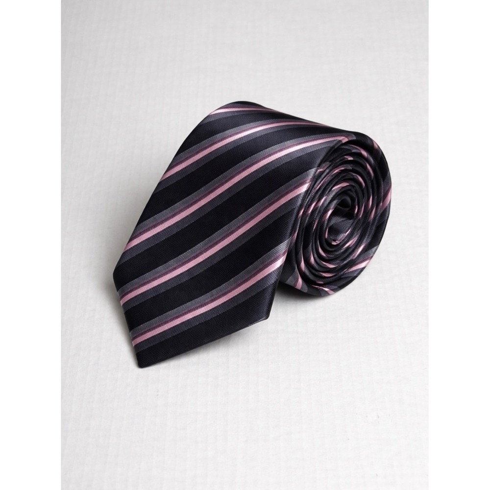 Mens Handmade Neck Tie Quiet Luxury Old Money Preppy Striped Formal Career